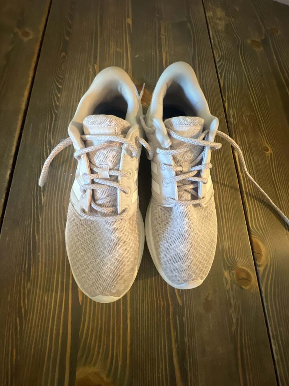 Adidas Cloudfoam QT Racer Running Shoes Pink Ice Purple White Sneakers